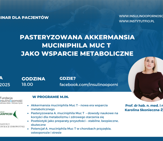 Bezpłatny webinar “Pasteryzowana Akkermansia muciniphila Muc T jako wsparcie metaboliczne”